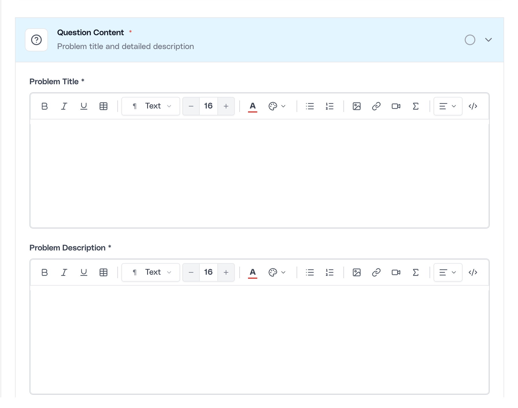 Coding problem statement authoring in Ovii Assessment Studio
